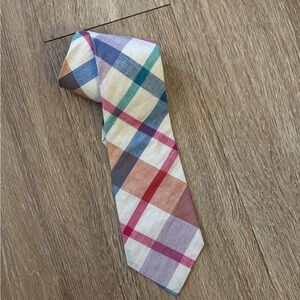 Multicolor Plaid Men's Tie Alexander Julian 90s Miami Vice